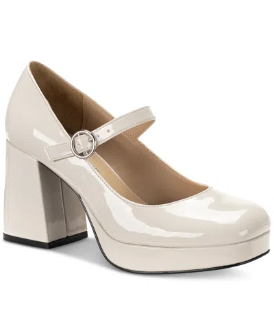 Sun + Stone Women's Vaneciaa Mary Jane Pumps, Created For Macy's In Bone Pat