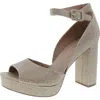 Sun + Stone Womens Block Heel Peep Toe Platform Heels In Multi