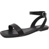 Sun + Stone Womens Faux Leather Flat Slingback Sandals In Multi