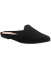 SUN + STONE WOMENS FAUX LEATHER SLIP ON SLIDES