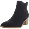 Sun + Stone Womens Leather Cold Weather Ankle Boots In Black