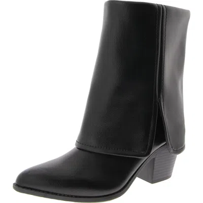 Sun + Stone Womens Pointed Toe Faux Leather Mid-calf Boots In Multi