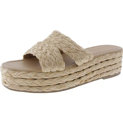 Sun + Stone Womens Woven Platform Sandals In Multi