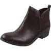 Sun + Stone Womens Zipper Faux Leather Booties