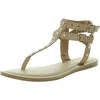 SUN + STONE WOMENS ZIPPER MANMADE GLADIATOR SANDALS
