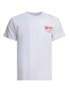 Sun Surf White Cotton T-shirt In White