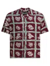 Sun Surf Island Plants Shirts Bordeaux In Burgundy