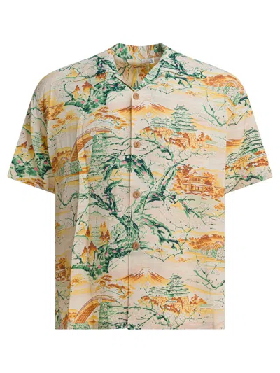 Sun Surf Scenery Of Japan Shirts Yellow In Pink