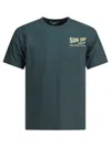 Sun Surf Green Cotton T-shirt In Green
