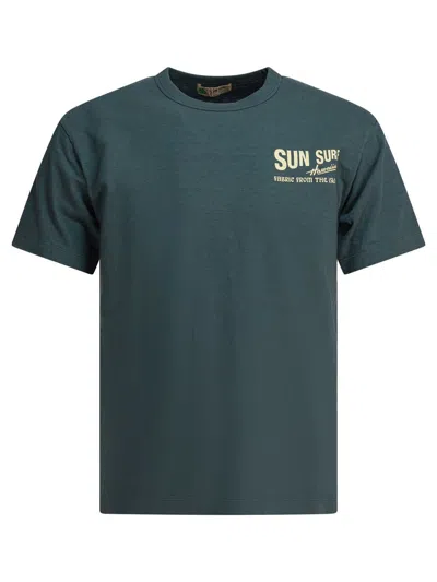 SUN SURF SUN SURF T-SHIRT WITH LOGO