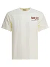 Sun Surf Beige Cotton T-shirt In White