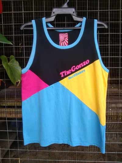 Pre-owned Sun Surf X Surf Style The Gonzo Surfriders Sleeveless In Multicolor