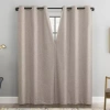 Sun Zero Aldwin Grommet Top Energy Saving 100% Blackout Single Curtain Panel In Sand