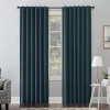 Sun Zero Amherst Velvet Thermal Extreme Back Tab Energy Saving 100% Blackout Single Curtain Panel In Green