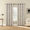 Sun Zero Atmosphere Darley Grommet Top 100% Blackout Single Curtain Panel In Sand