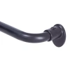 Sun Zero Blackout Wrap Around 5/8 In Adjustable Curtain Rod In Black