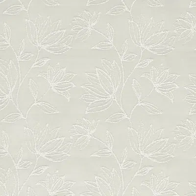 Sun Zero Bronte Floral Jacquard 100% Blackout Rod Pocket Curtain Valance In Ivory