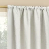Sun Zero Bronte Floral Rod Pocket Light-filtering Single Curtain Panel In Sand