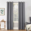 Sun Zero Cooper Grommet Top Energy Saving Light-filtering Single Curtain Panel In Gray