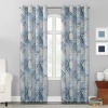Sun Zero Dacona Grommet Top Energy Saving Light-filtering Single Curtain Panel In Blue