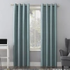 Sun Zero Duran Grommet Top Energy Saving 100% Blackout Single Curtain Panel In Blue