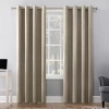 Sun Zero Duran Grommet Top Energy Saving 100% Blackout Single Curtain Panel In Sand