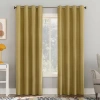 Sun Zero Duran Grommet Top Energy Saving 100% Blackout Single Curtain Panel In Yellow