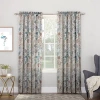 Sun Zero Emory Botanical Print Rod Pocket Energy Saving Light-filtering Single Curtain Panel In Sand