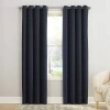 Sun Zero Emory Grommet Top Light-filtering Single Curtain Panel In Blue