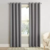 Sun Zero Emory Grommet Top Light-filtering Single Curtain Panel In Gray