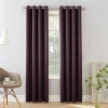 Sun Zero Emory Grommet Top Light-filtering Single Curtain Panel In Purple