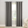 Sun Zero Emory Grommet Top Light-filtering Single Curtain Panel In Silver