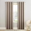 Sun Zero Emory Grommet Top Light-filtering Single Curtain Panel In White