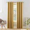 Sun Zero Emory Grommet Top Light-filtering Single Curtain Panel In Yellow