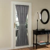 Sun Zero Emory Light-filtering Rod Pocket Single Door Panel Curtain In Gray