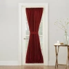 Sun Zero Emory Light-filtering Rod Pocket Single Door Panel Curtain In Red