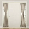 Sun Zero Emory Light-filtering Rod Pocket Single Sidelight Curtain In Brown