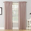 Sun Zero Emory Rod Pocket Energy Saving Light-filtering Single Curtain Panel In Pink