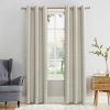 Sun Zero Evan Grommet Top Energy Saving Blackout Single Curtain Panel In Sand