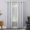 Sun Zero Evan Grommet Top Energy Saving Blackout Single Curtain Panel In White