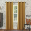 Sun Zero Evan Grommet Top Energy Saving Blackout Single Curtain Panel In Yellow