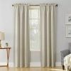 Sun Zero Evan Rod Pocket Energy Saving Blackout Single Curtain Panel In Sand