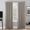 Sun Zero Evelina Faux Dupioni Silk Thermal Extreme Back Tab Energy Saving 100% Blackout Single Curtain Panel In White
