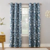 Sun Zero Jorah Grommet Top Energy Saving Light-filtering Single Curtain Panel In Blue