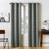 Sun Zero Kenwood Chevron Grommet Top Energy Saving Blackout Single Curtain Panel In Gray