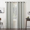 Sun Zero Kenwood Chevron Grommet Top Energy Saving Blackout Single Curtain Panel In Sand
