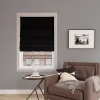 Sun Zero Morin Cordless 100% Blackout Roman Shade In Black