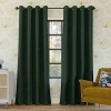 Sun Zero Oslo Grommet Top Energy Saving 100% Blackout Single Curtain Panel In Green