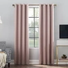 Sun Zero Oslo Grommet Top Energy Saving 100% Blackout Single Curtain Panel In Pink