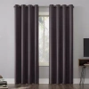 Sun Zero Oslo Grommet Top Energy Saving 100% Blackout Single Curtain Panel In Purple